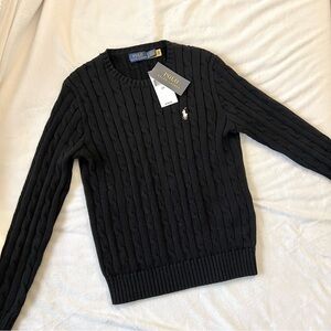 (SOLD) Ralph Lauren women cable-knitted crewneck sweater